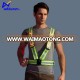 Big Discount Wholesale Multi Pocket Rechargeable Reflective LED Workwear Vest Fabric with Logo and Zipper