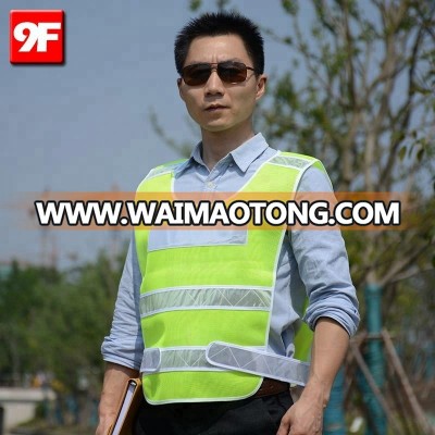 China Supplier Clothing Hi Vis Mesh 140gsm 100% Polyester Reflective Safety Vest