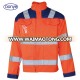 Custom 300GSM HIVIS 45/55 TC Winter Reflective Jacket navy/orange safety coat