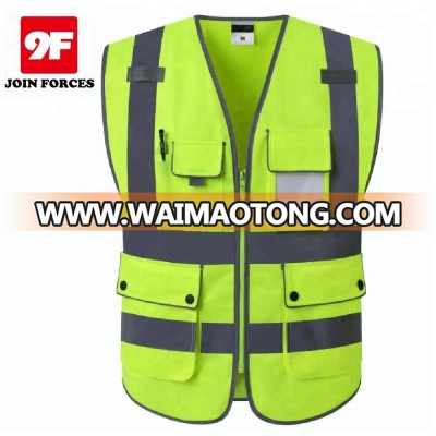 High Vis 360 Degree China Supplier Clothing Reflective Safety Surveyor Vest