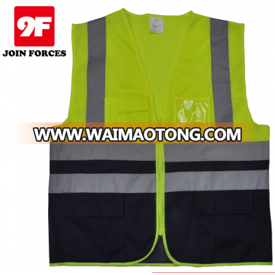 China manufacturer hi vis mesh reflective safety vest