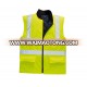 OEM unisex hi vis subway coal mine air sea construction protective fleece safety vest 3m reflective zip workwear uniform